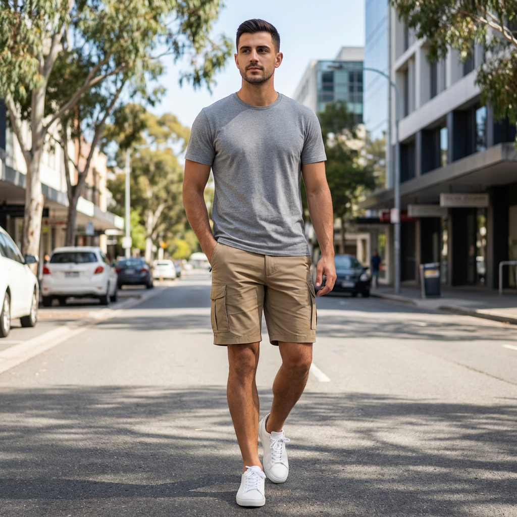 Caleb | Multi-Pocket Utility Men’s Shorts for Daily Use