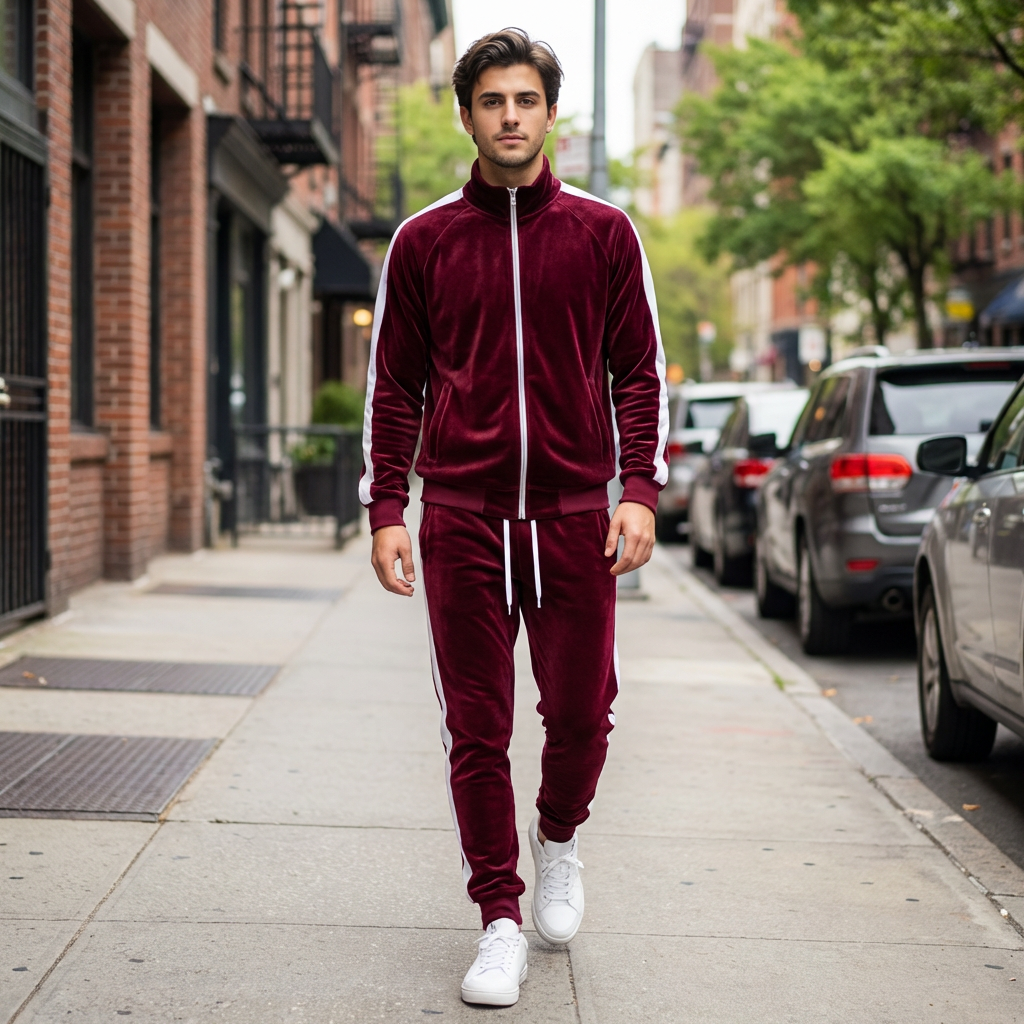 Mitchell | Velvet Comfort Men’s Tracksuit for Elevated Loungewear