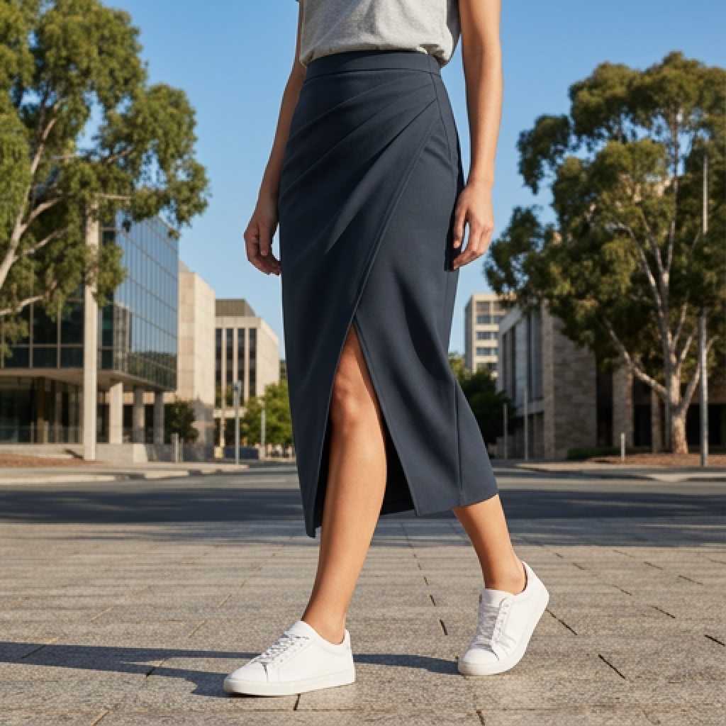 Fleur | Pleated Detail Women’s Skirt for Sophisticated Wear