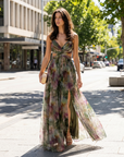 Lottie | Floral Summer Maxi Dress with Feminine Shape
