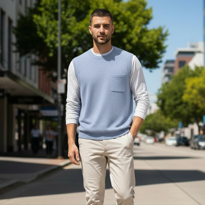 Flynn | Layer-Friendly Men’s Vest with Clean Silhouette