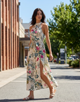 Caitlyn | Summer Wedding Guest Midi Dress with Soft Flow
