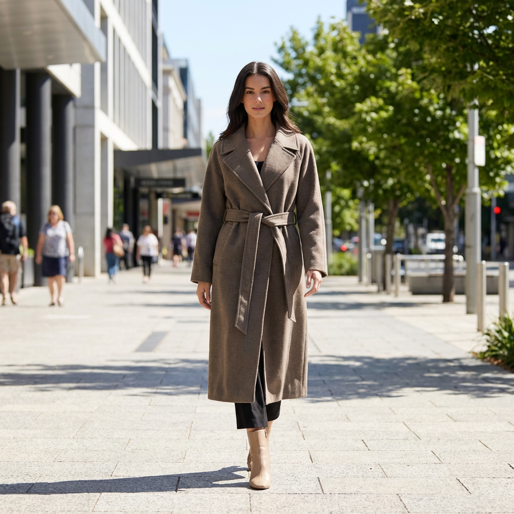 Freya | Zeitlose Damen-Trenchcoats mit Wollmischungsgefühl