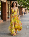 Lottie | Floral Summer Maxi Dress with Feminine Shape