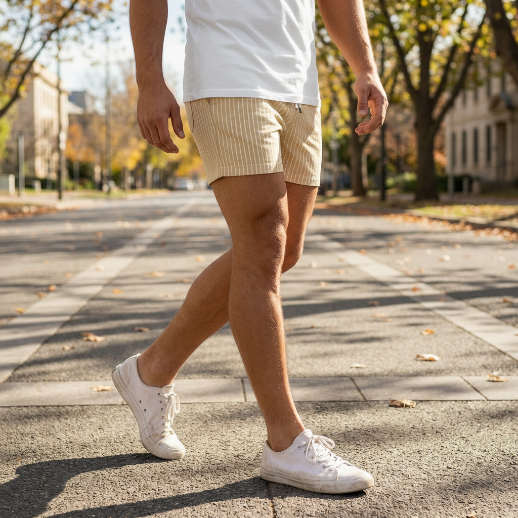 Lucas | Striped Swim-Ready Men’s Shorts with Modern Fit