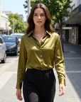 Haven | Smooth Finish Women’s Blouse for Elevated Outfits