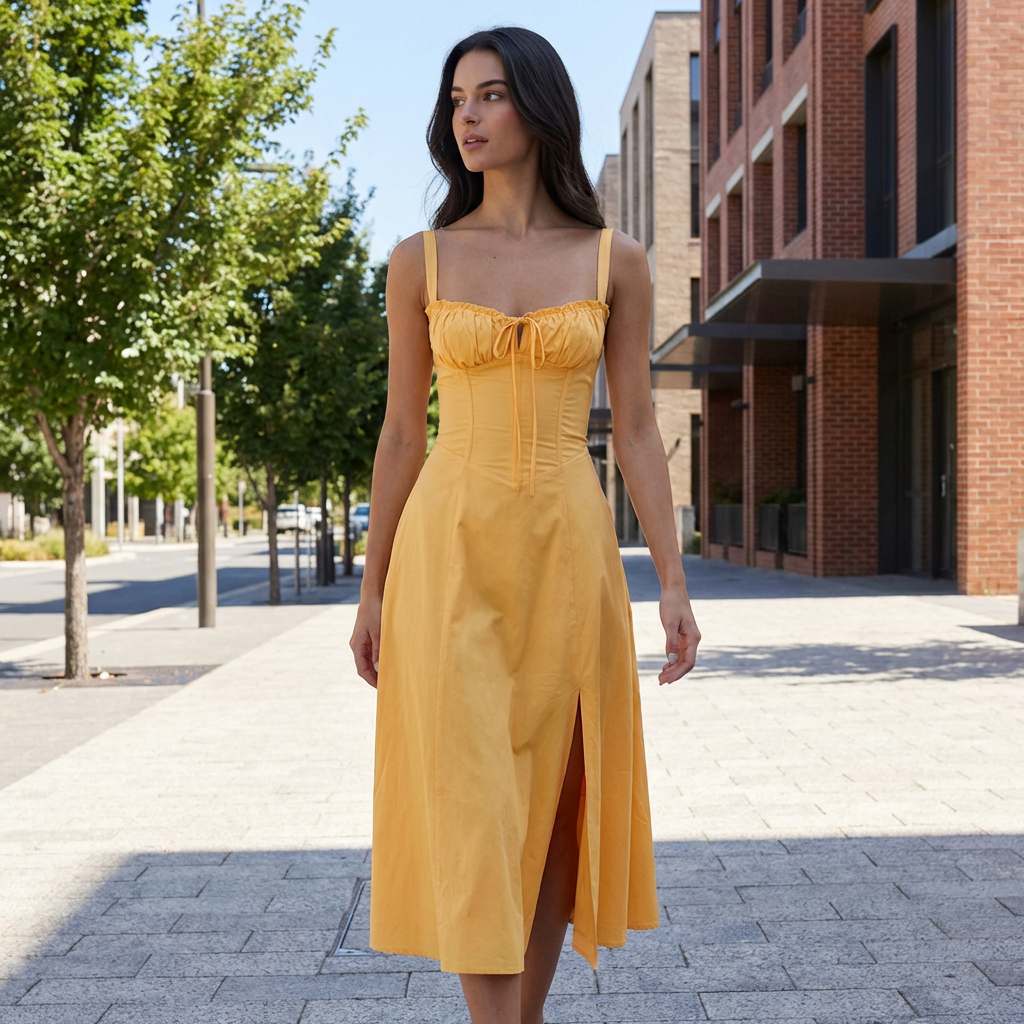 Coralie | Feine Sommer-Mittellange Kleider für Hochzeitsgäste