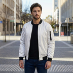 Orven | Black Bomber Jacket Men with Casual Style