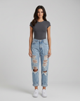 Questa | Straight Leg Ripped Women’s Jeans for Casual Days