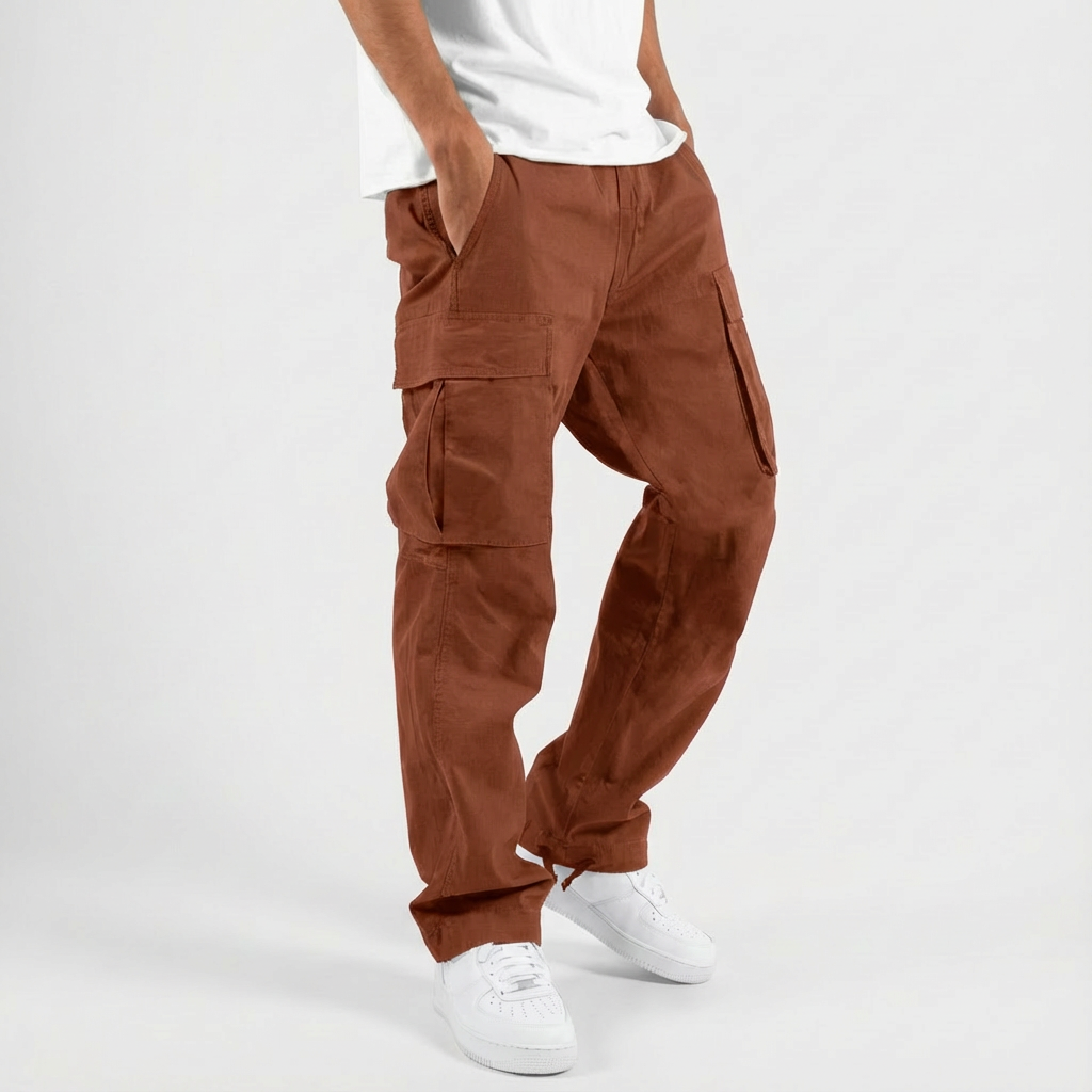 Ethan | Black Cargo Trousers for Men