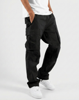 Ethan | Black Cargo Trousers for Men