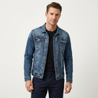 Oliver | Herren Jeansjacke mit klassischem Design