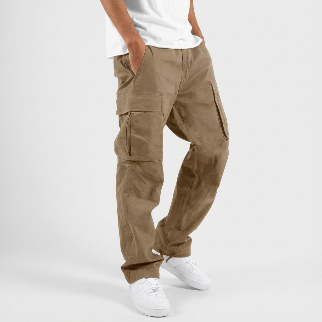 Ethan | Black Cargo Trousers for Men