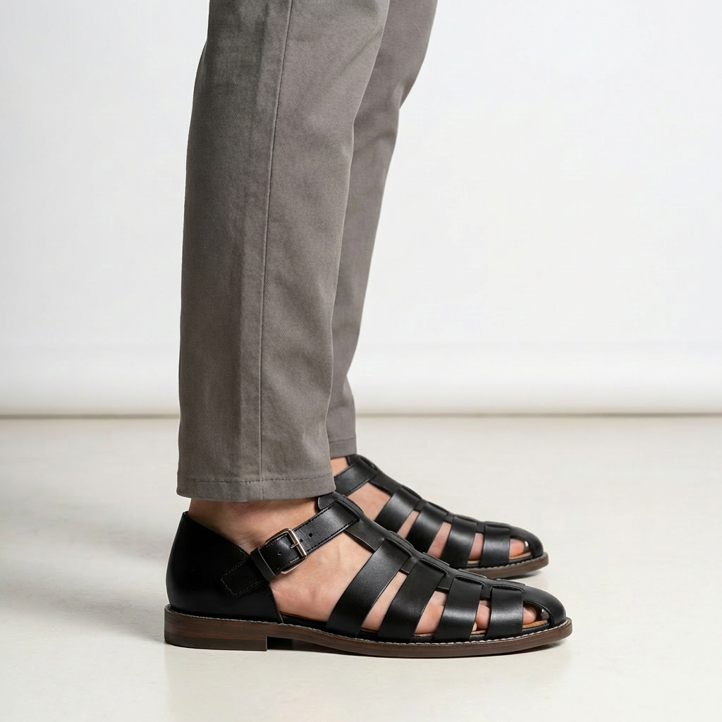 Oliver | Bequeme Herrensandalen für den Sommer mit flexiblem Sitz