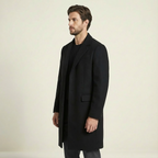 Ethan | Structured Wool Men’s Coats with Extended Length