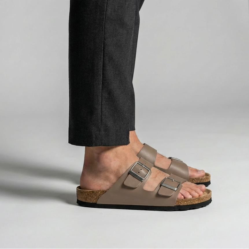 Mason | Vielseitige Herrensandalen mit Schiebestil für einfaches An- und Ausziehen