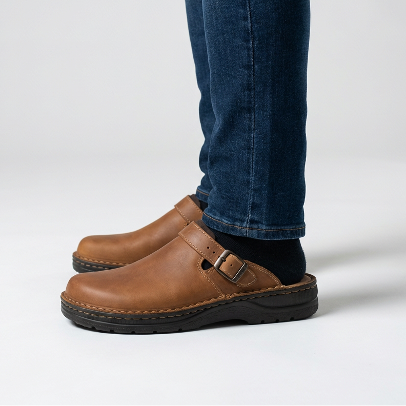 Lucas | Bequeme Herrensandalen für drinnen und draußen