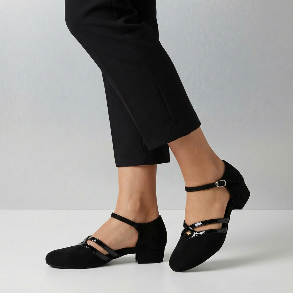 Harper | Von Tanz inspirierte Damenabsätze mit überkreuzten Riemen