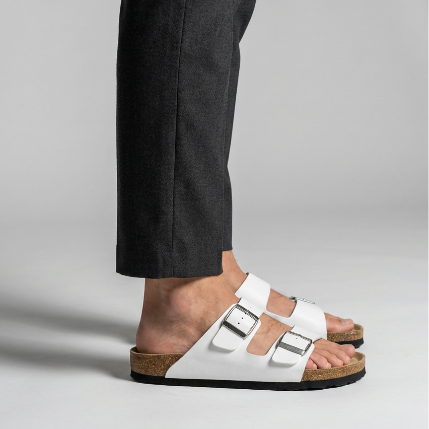 Mason | Vielseitige Herrensandalen mit Schiebestil für einfaches An- und Ausziehen