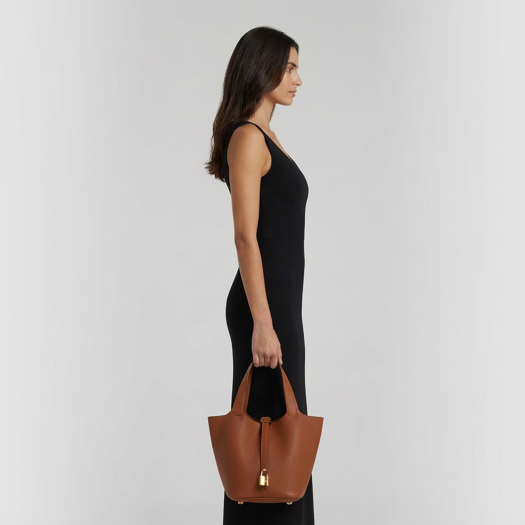 Olivia | Designer Leather Bucket Women’s Bag