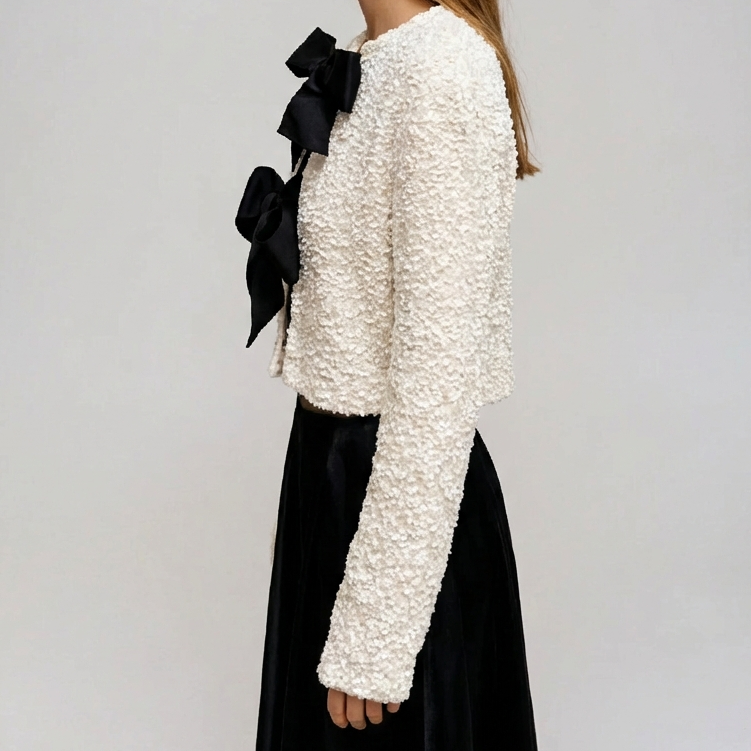 Bianca | Textured Evening Women’s Cardigans with Statement Finish