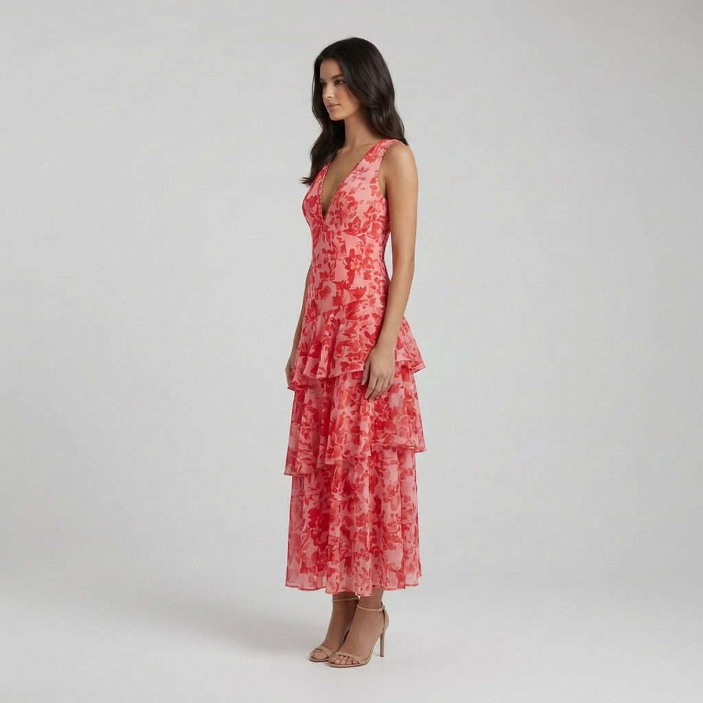 Saskia | Elegante Sommer-Mittellange Kleider für Hochzeitsgäste