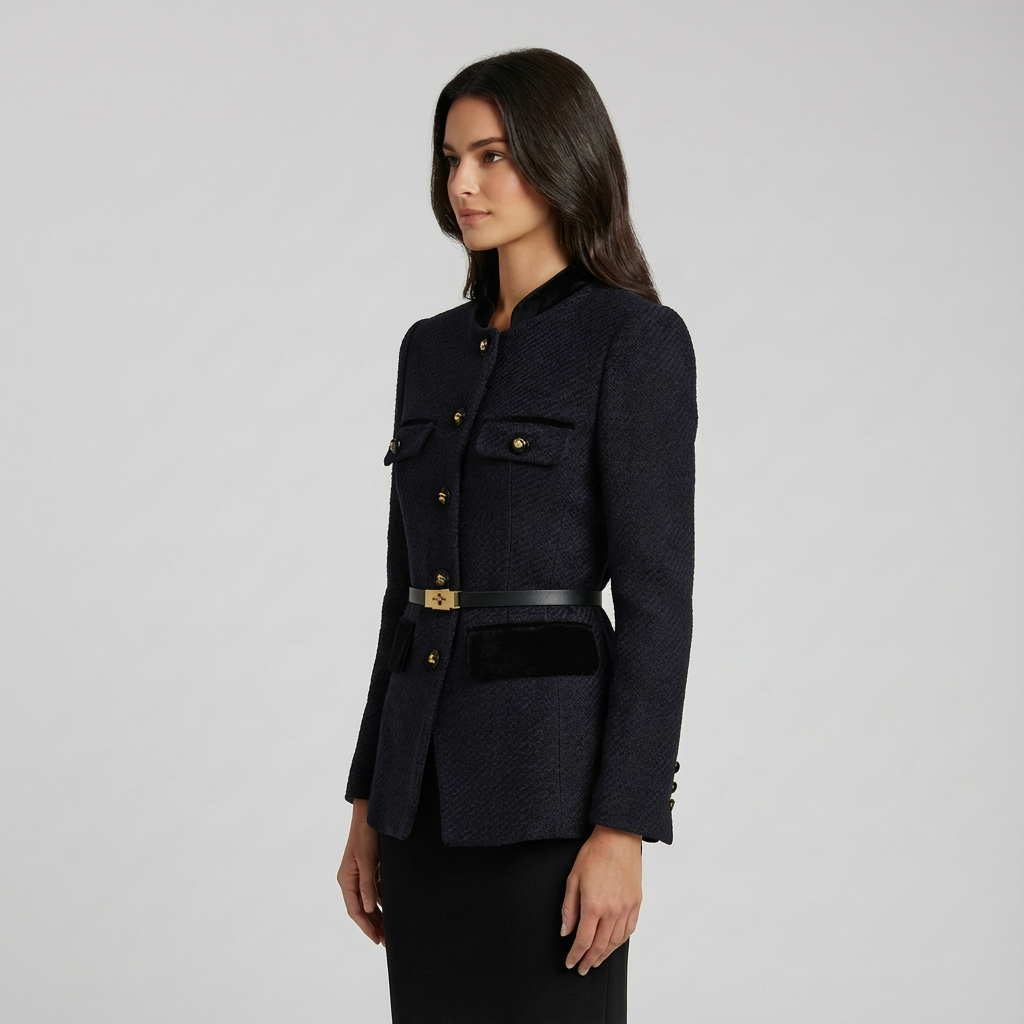 Freya | Maßgeschneiderte Damenblazer mit luxuriösem Samtdetail