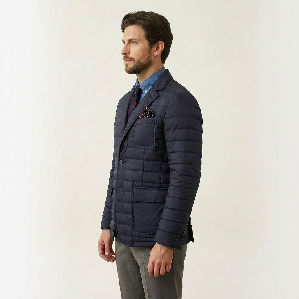 Miles | Men’s Jacket with Quilted Design