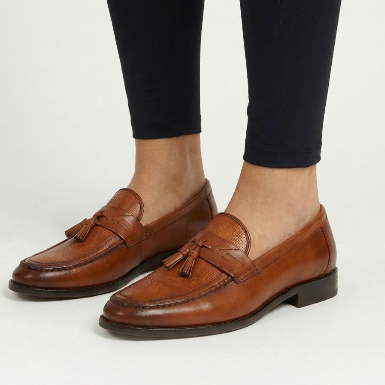 Fynn | Stylish Woven Tassel Loafers Men