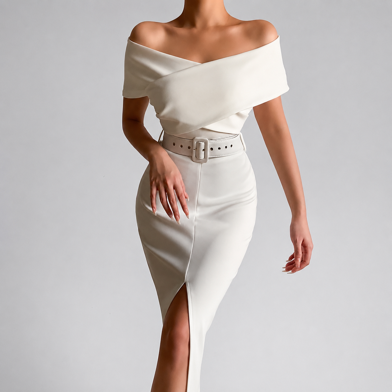 Women's Homecoming Dress Black Bodycon | Midi Sleek