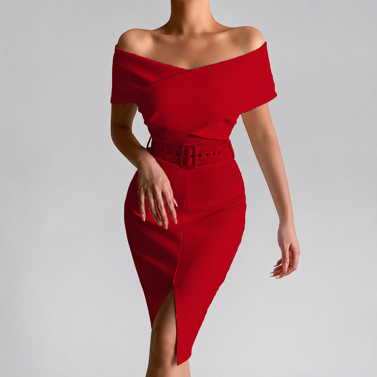 Women's Homecoming Dress Black Bodycon | Midi Sleek