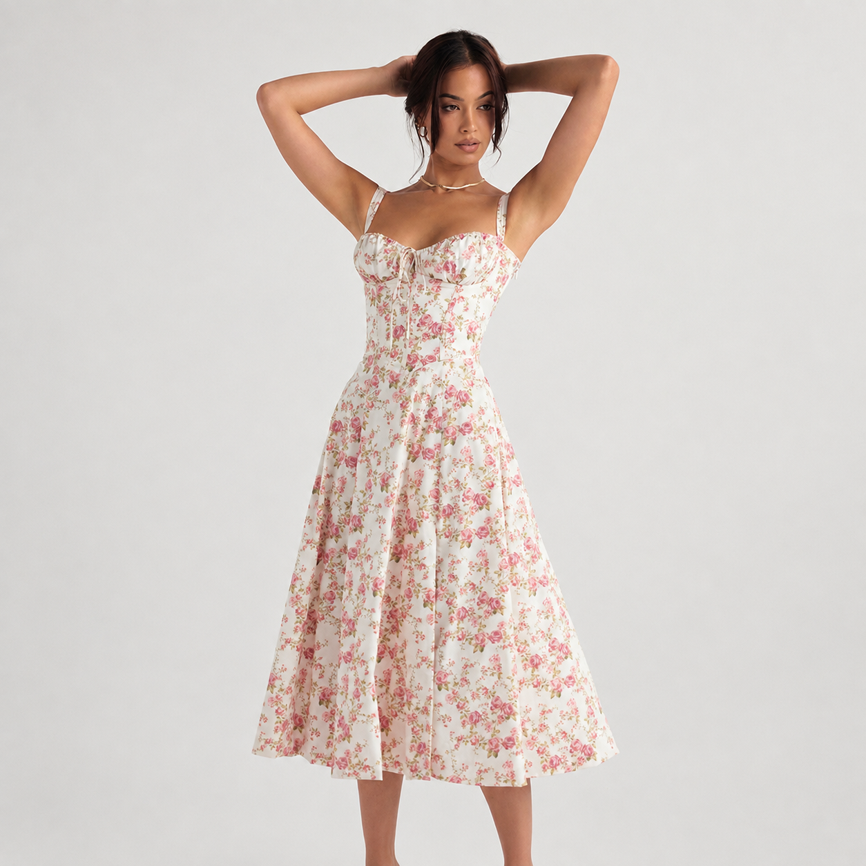 Women's Homecoming Dress Corset Bustier Mini | Floral