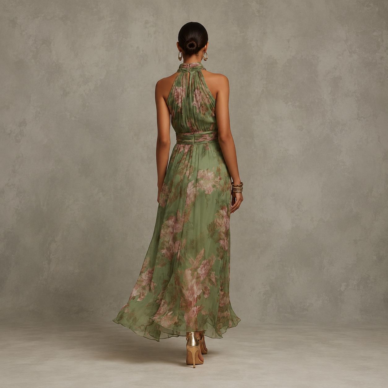 Damen-Homecoming-Kleid mit Blumenmuster | Sommer