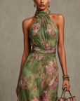 Damen-Homecoming-Kleid mit Blumenmuster | Sommer