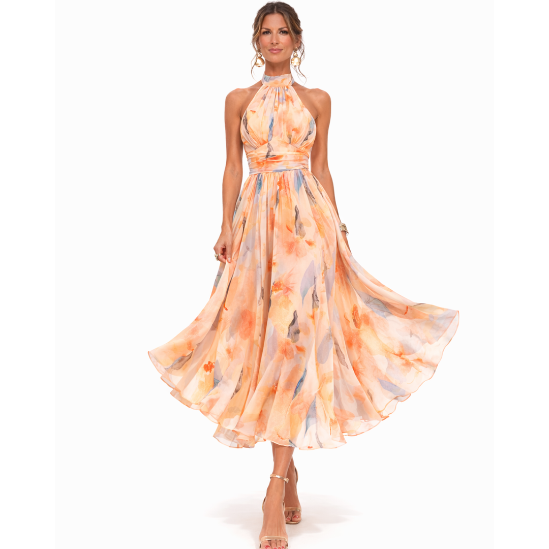 Women's Homecoming Dress Long Sleeve Maxi | Floral Dress - Image 2