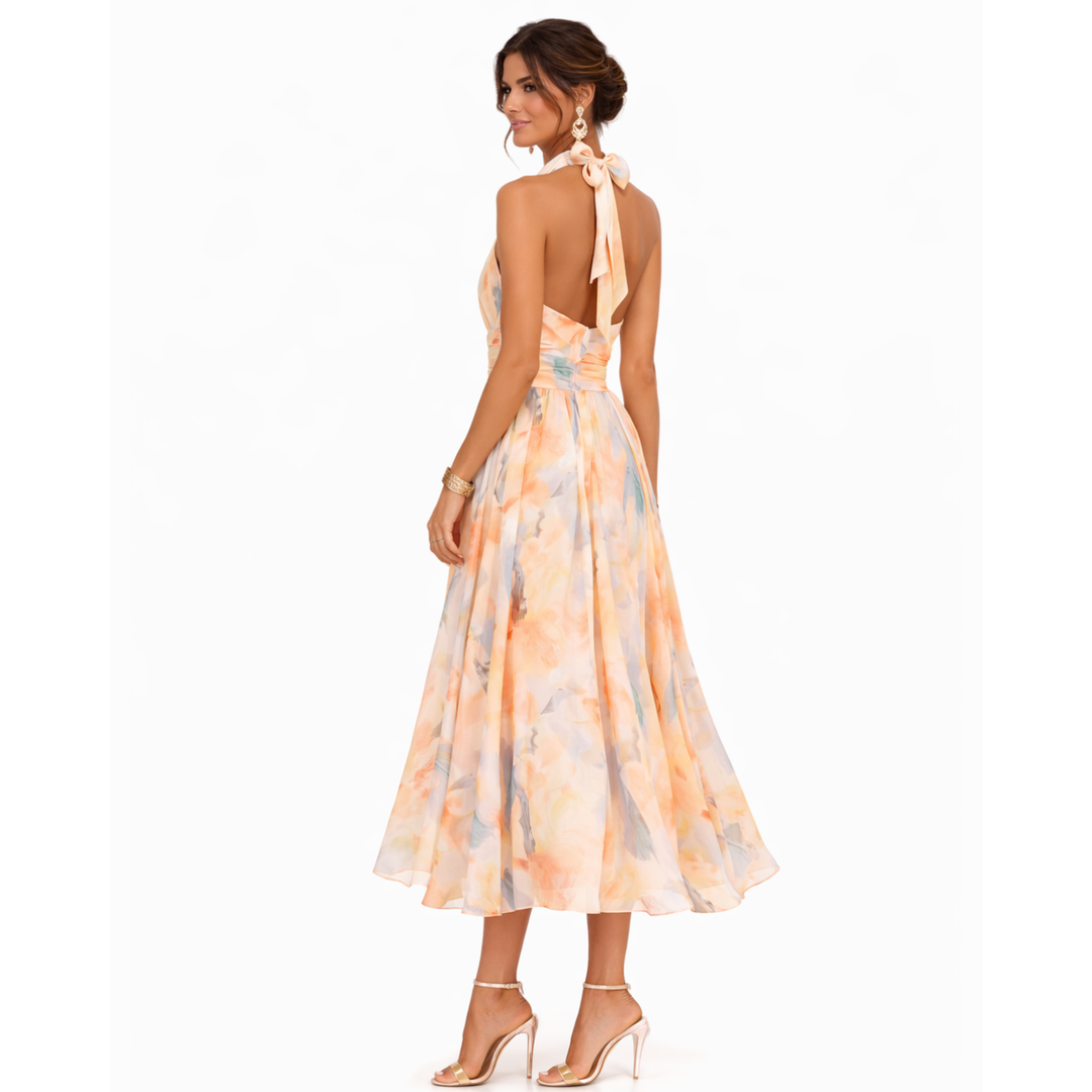 Women's Homecoming Dress Long Sleeve Maxi | Floral Dress - Image 4