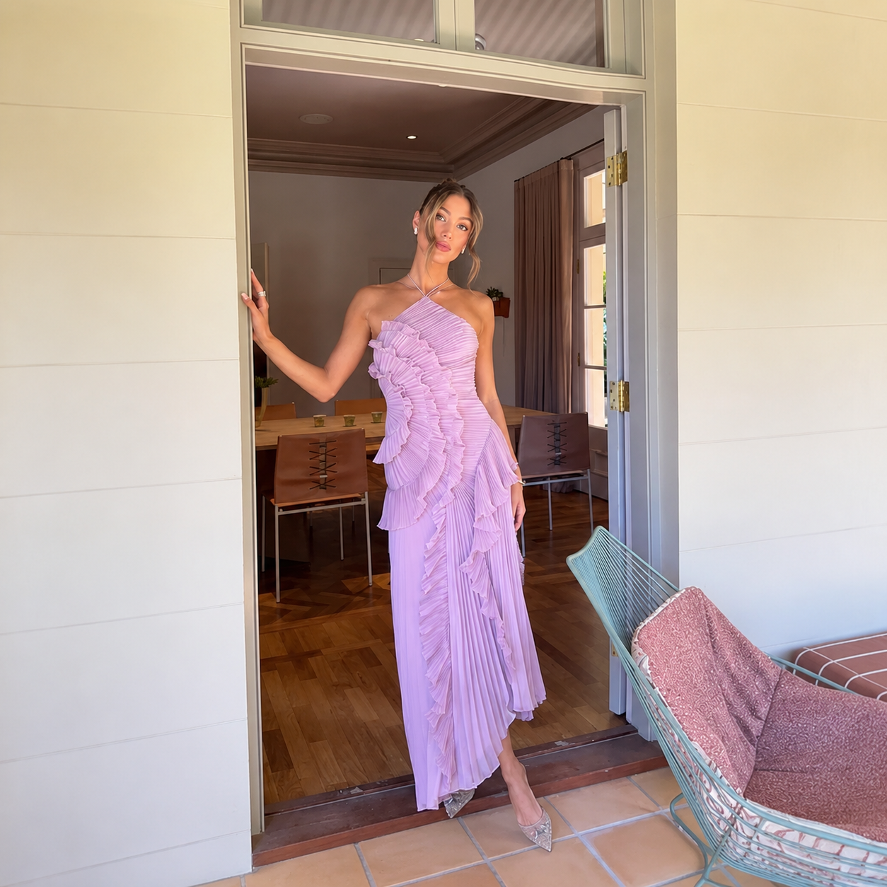 Women's Homecoming Dress Maxi Pleated | Party Dress
