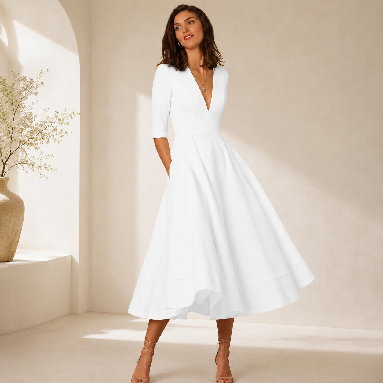 Women's Homecoming Dress Midi | Classic Elegance
