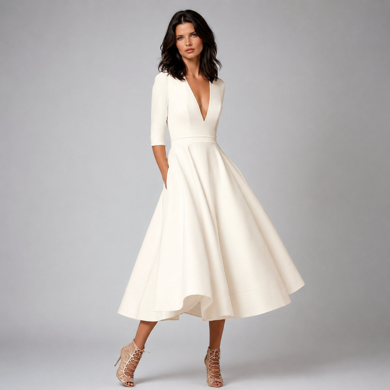 Women's Homecoming Dress Midi | Classic Elegance