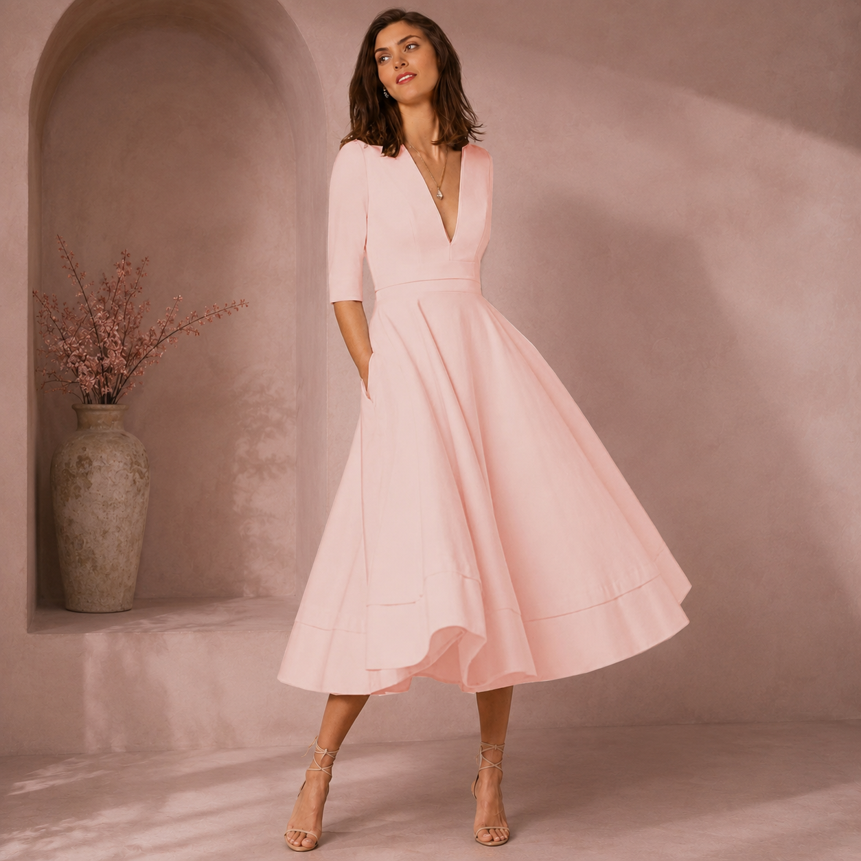 Women's Homecoming Dress Midi | Classic Elegance