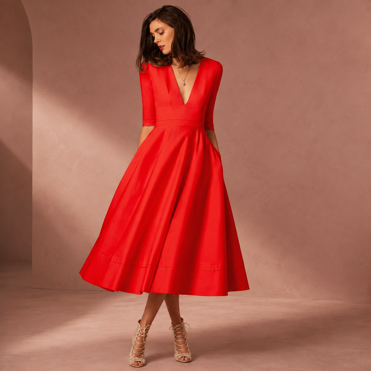 Women's Homecoming Dress Midi | Classic Elegance