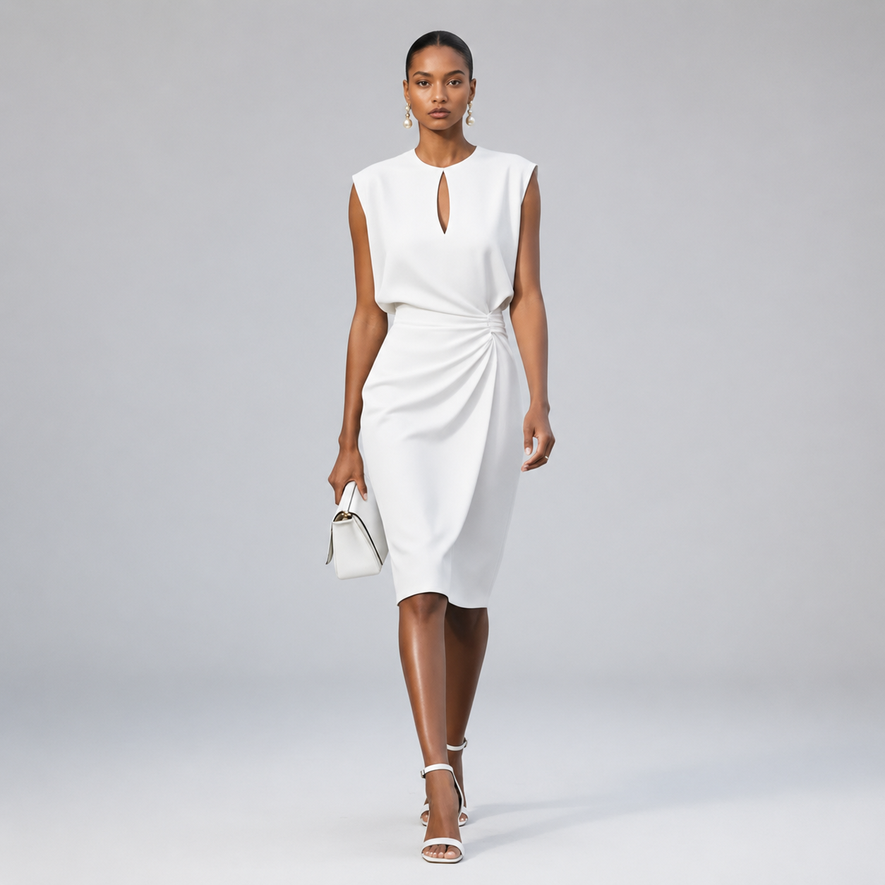 Midi-Heimkehrkleid für Damen | Festkleid