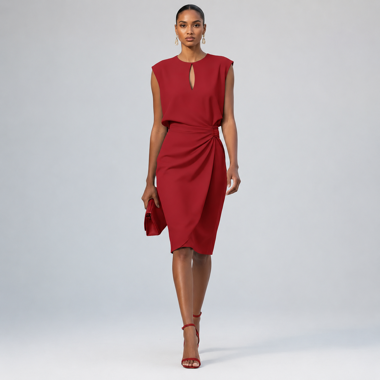 Midi-Heimkehrkleid für Damen | Festkleid