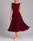 Women's Homecoming Dress Pleated Midi | Evening Dress - Image 4