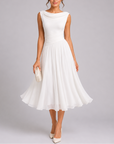 Women's Homecoming Dress Pleated Midi | Evening Dress - Image 6