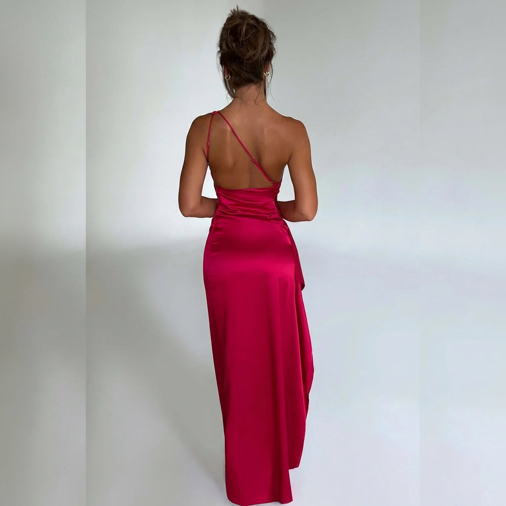 Women's Homecoming Dress  Silky Slip Midi | Evening Dress - Image 1