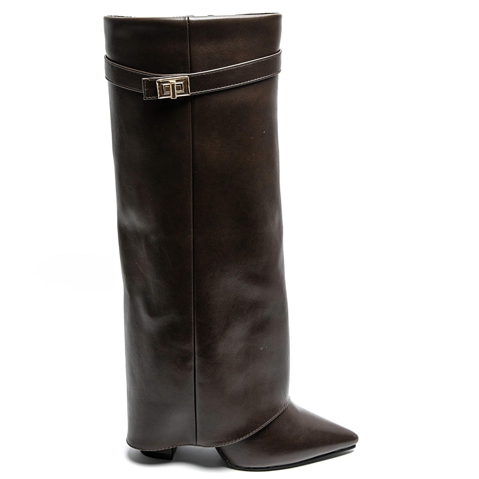 Women's Western Boots Black Heeled Knee High | Footwear - Image 6