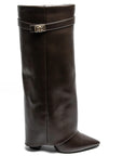 Women's Western Boots Black Heeled Knee High | Footwear - Image 6