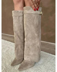 Women's Western Boots Black Heeled Knee High | Footwear - Image 8
