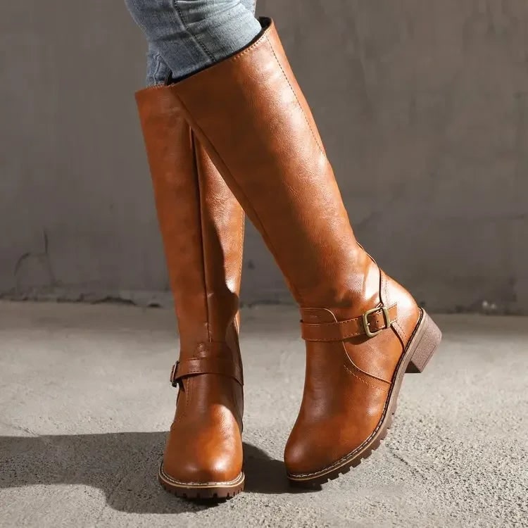 Women's Western Boots High Pull On | Knee Boots - Image 1